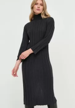 Max Mara Leisure rochie din lana culoarea gri, mini, drept imagine