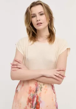 Max Mara Leisure tricou de in culoarea bej imagine