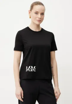 Max Mara Leisure tricou din bumbac femei, culoarea negru, 2516941038600 imagine
