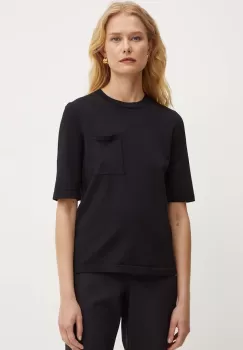 Max Mara Leisure tricou femei, culoarea negru, 2426366047600 imagine