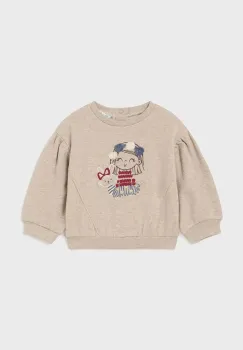 Mayoral bluza bebe culoarea bej, cu imprimeu, 2476 imagine