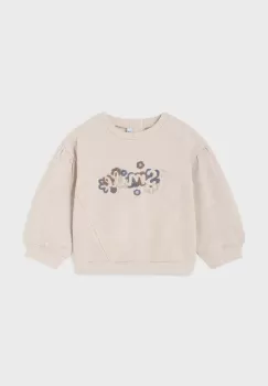 Mayoral bluza bebe culoarea bej, cu imprimeu, 2476 imagine