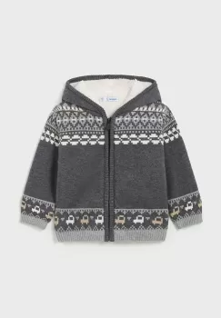 Mayoral bluza bebe culoarea gri, cu gluga, modelator, 2319 imagine