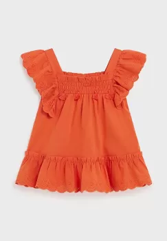 Mayoral bluza bebe culoarea portocaliu, neted imagine