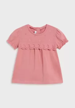 Mayoral bluza bebe culoarea roz, neted imagine