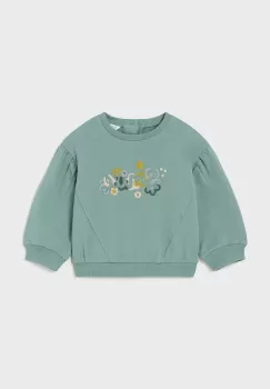 Mayoral bluza bebe culoarea turcoaz, cu imprimeu, 2476 imagine