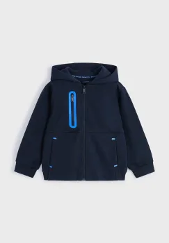 Mayoral bluza copii culoarea albastru marin, cu gluga, neted, 4477 imagine