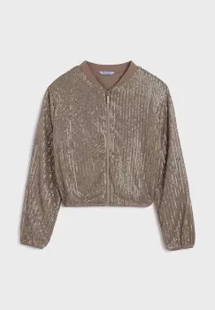 Mayoral bluza copii culoarea auriu, neted, 7474 imagine