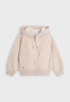 Mayoral bluza copii culoarea bej, cu gluga, neted, 4497 imagine