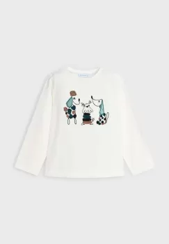 Mayoral bluza copii culoarea bej, cu imprimeu, 4070 imagine