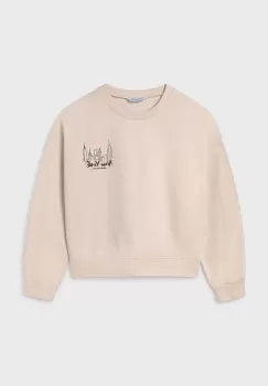 Mayoral bluza copii culoarea bej, cu imprimeu, 7470 imagine