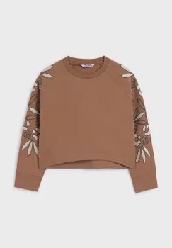 Mayoral bluza copii culoarea bej, cu imprimeu, 7471 imagine