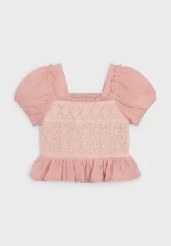 Mayoral bluza copii culoarea bej, neted imagine