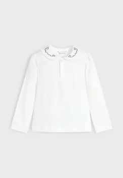 Mayoral bluza copii culoarea bej, neted, 131 imagine