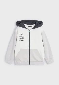 Mayoral bluza copii culoarea gri, cu gluga, cu imprimeu, 3425 imagine
