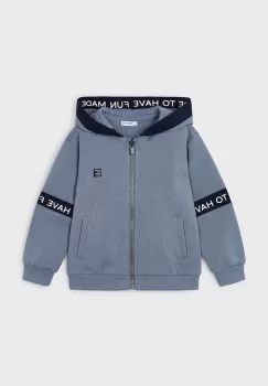 Mayoral bluza copii culoarea gri, cu gluga, cu imprimeu, 4473 imagine