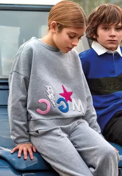 Mayoral bluza copii culoarea gri, cu imprimeu imagine
