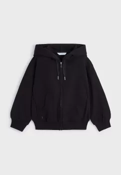 Mayoral bluza copii culoarea negru, cu gluga, neted, 4497 imagine