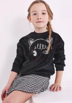 Mayoral bluza copii culoarea negru, cu imprimeu imagine