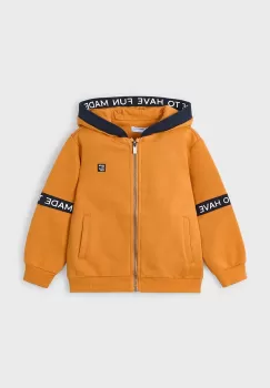 Mayoral bluza copii culoarea portocaliu, cu gluga, cu imprimeu, 4473 imagine