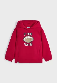 Mayoral bluza copii culoarea rosu, cu gluga, cu imprimeu, 4451 imagine