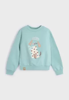 Mayoral bluza copii culoarea turcoaz, cu imprimeu, 4479 imagine