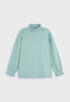 Mayoral bluza copii culoarea turcoaz, neted, 145 imagine