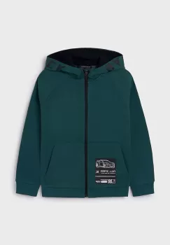 Mayoral bluza copii culoarea verde, cu gluga, cu imprimeu, 7464 imagine