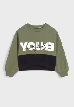 Mayoral bluza copii culoarea verde, cu imprimeu imagine