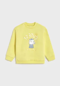 Mayoral bluza culoarea galben, cu imprimeu, 1466 imagine
