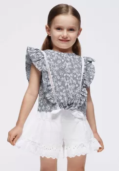 Mayoral bluza de bumbac pentru copii culoarea albastru marin, modelator imagine