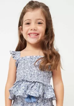 Mayoral bluza de bumbac pentru copii culoarea albastru marin, modelator imagine