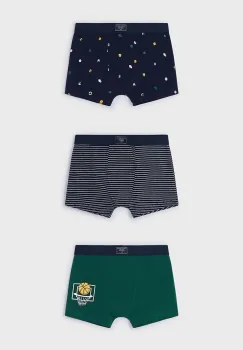 Mayoral boxeri copii 3-pack culoarea verde, 10788 imagine
