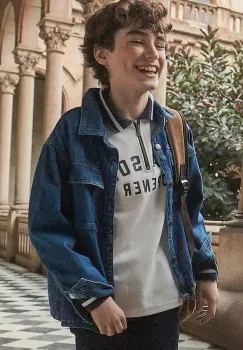 Mayoral camasa din denim pentru copii 7105 imagine