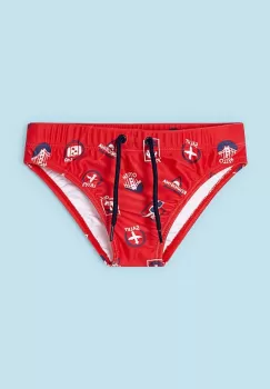 Mayoral costum de baie copii culoarea rosu imagine