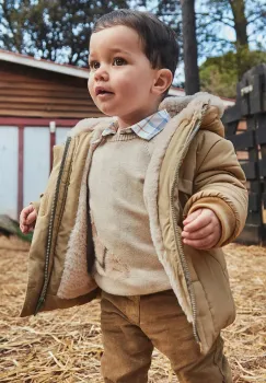 Mayoral geaca copii culoarea bej, 2424 imagine