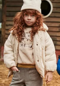 Mayoral geaca copii culoarea bej, 4446 imagine