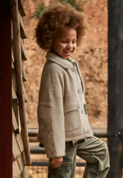 Mayoral geaca copii culoarea bej, 7430 imagine