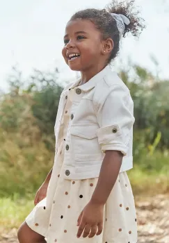 Mayoral geaca de bumbac pentru copii culoarea alb, 3407 imagine