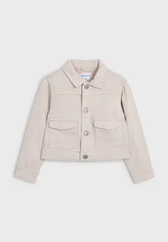 Mayoral geaca de bumbac pentru copii culoarea bej, 3407 imagine