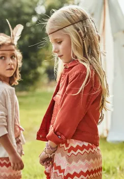 Mayoral geaca de bumbac pentru copii culoarea portocaliu, 3407 imagine