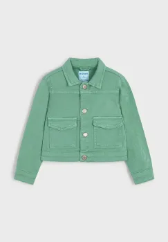 Mayoral geaca de bumbac pentru copii culoarea verde, 3407 imagine