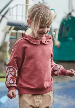 Mayoral hanorac de bumbac pentru copii culoarea rosu, cu imprimeu, 4430 imagine