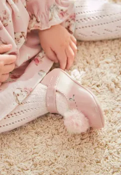 Mayoral Newborn balerini copii culoarea bej, 9792 imagine