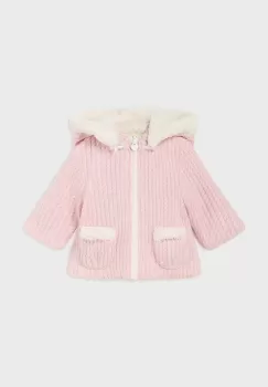 Mayoral Newborn bluza bebe culoarea roz, cu gluga, neted, 2447 imagine