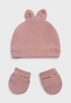 Mayoral Newborn caciula si manusi copii culoarea roz imagine