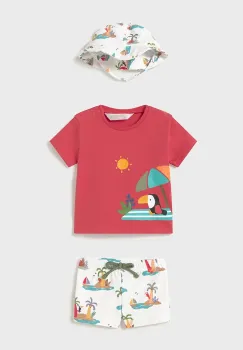 Mayoral Newborn costum de baie pentru bebelusi culoarea rosu, 1618 imagine