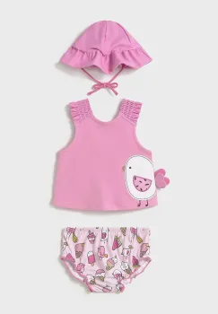 Mayoral Newborn costum de baie pentru bebelusi culoarea roz, 1668 imagine