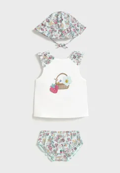 Mayoral Newborn costum de baie pentru bebelusi culoarea turcoaz, 1668 imagine