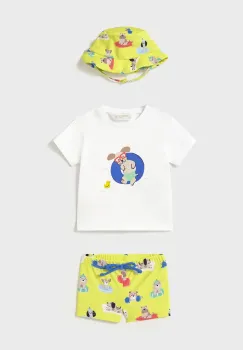 Mayoral Newborn costum de baie pentru bebelusi culoarea verde, 1618 imagine